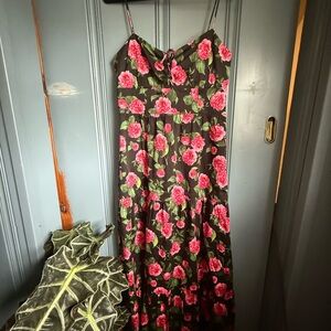 Alice + Olivia floral Spaghetti Strap Maxi Dress
